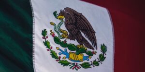 The Mexican flag