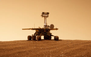 A photo of the Mars Exporation Rover.